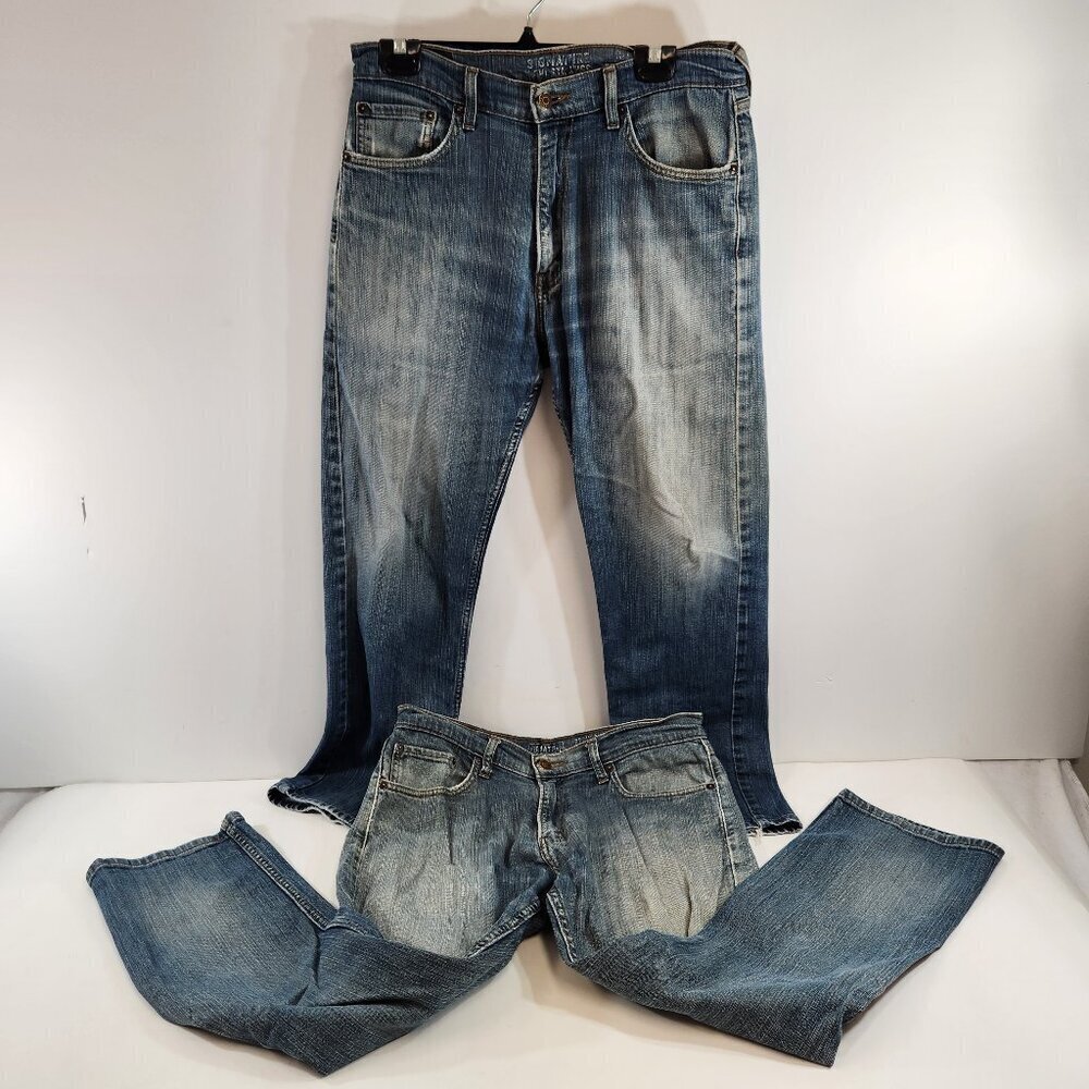 Levi's Signature Jeans Mens 34x29 Regular Fit Bundle of 2